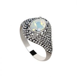 Srebrny pierścionek z kryształem Swarovski PK 2093