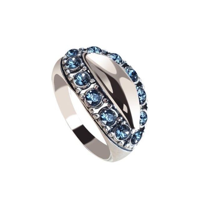 Srebrny pierścionek z kryształami Swarovski PK 1826 Srebrny pierścionek z kryształami Swarovski PK 1826