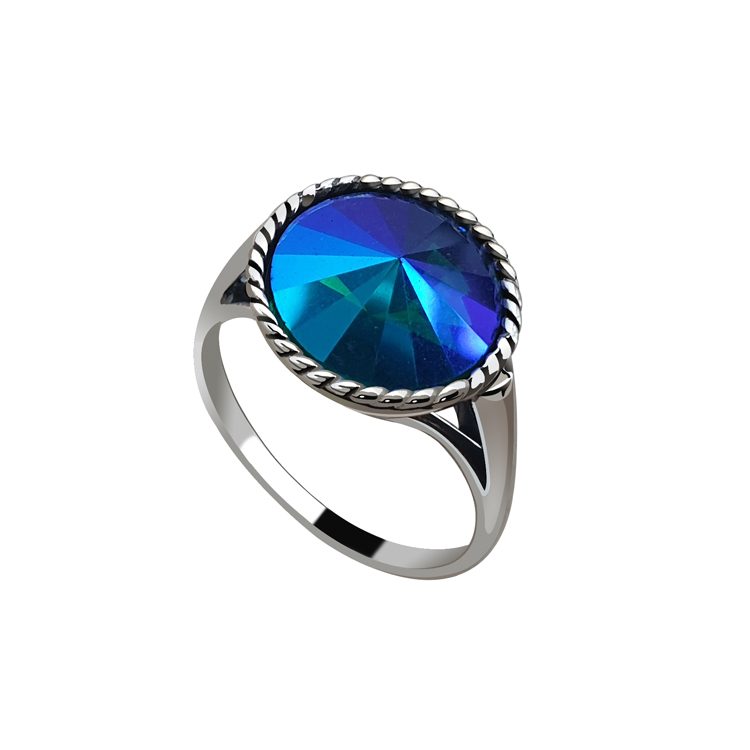 Silver ring with crystal PK 2106