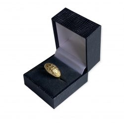 Pozłacany pierścionek ze srebra próby 925, Dwie warstwy złota 18k i 23k