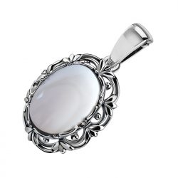Wisiorek srebrny z masą perłową W 2136 masa perłowa