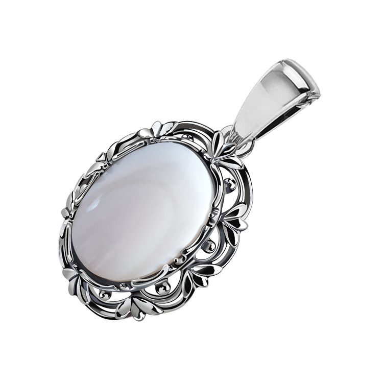 Wisiorek srebrny z masą perłową W 2136 masa perłowa