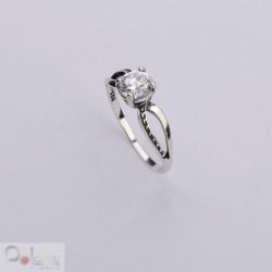 Silver ring with cubic zirconia PK 391