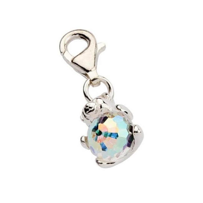 Srebro Swarovski Charms 1150 Crystal AB