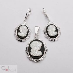 Sterling silver earrings K 1508 Cameo