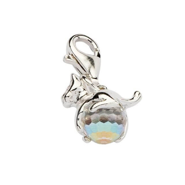 Srebrny Charms z kryształem Swarovskiego 1149 Crystal AB Srebrny Charms z kryształem Swarovskiego 1149 Crystal AB