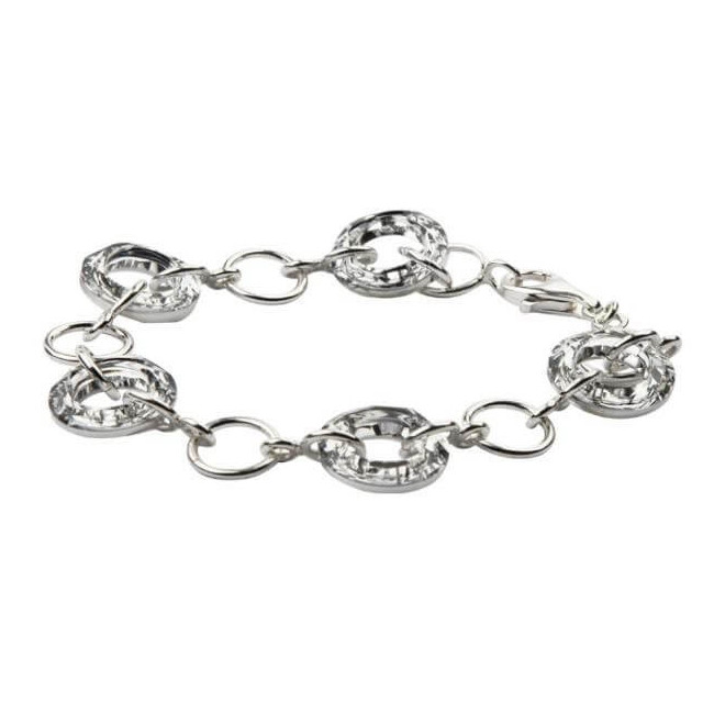 Bransoletka srebrna zdobiona kryształami Swarovskiego L 1502 Cal Crystal Bransoletka srebrna zdobiona kryształami Swarovskiego L 1502 Cal Crystal