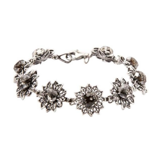Bransoletka srebro Swarovski L 1611 Silver night Bransoletka srebro Swarovski L 1611 Silver night