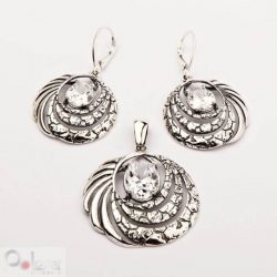 Silver earrings with zircons K 1650