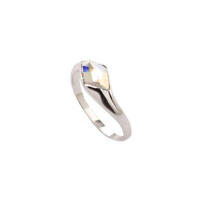 Srebrny pierścionek z kryształami Swarovskiego PK 406 Crystal AB Srebrny pierścionek z kryształami Swarovskiego PK 406 Crystal AB