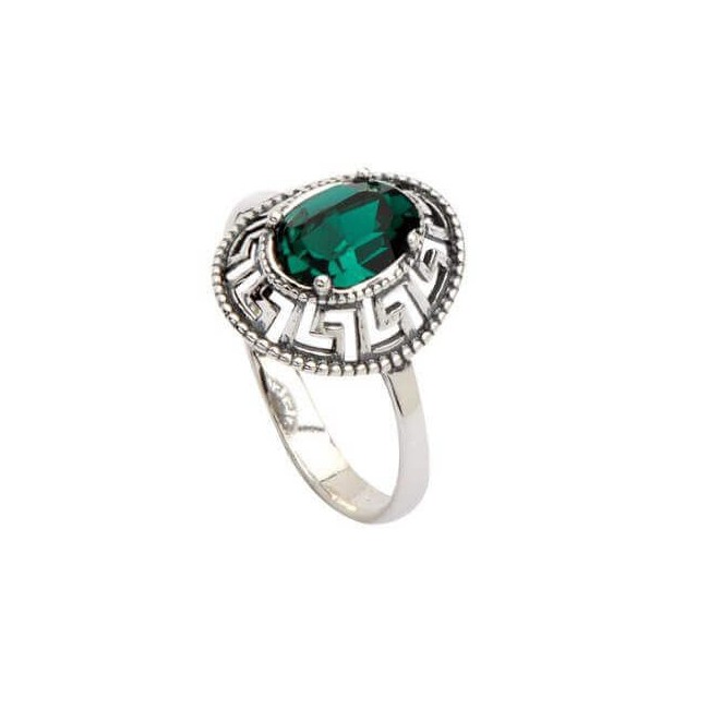 Srebrny pierścionek z kryształami Swarovskiego PK 1699 Emerald Srebrny pierścionek z kryształami Swarovskiego PK 1699 Emerald