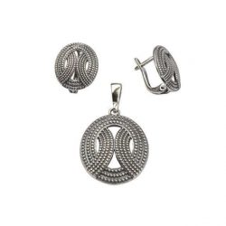 Silver earrings K3 1691