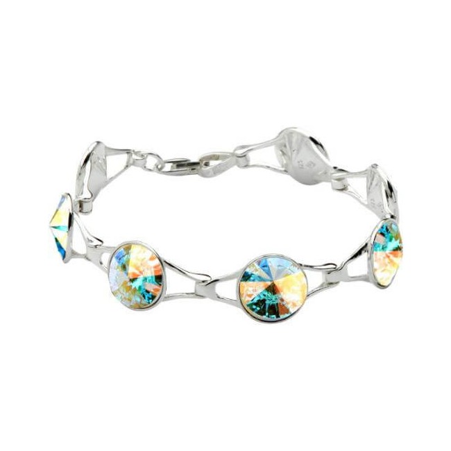Srebrna bransoletka z kryształami Swarovskiego L 1670 Crystal AB Srebrna bransoletka z kryształami Swarovskiego L 1670 Crystal AB