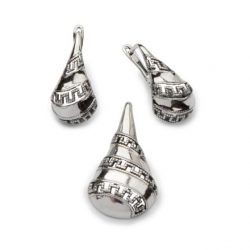 Oxidized silver earrings K3 1751