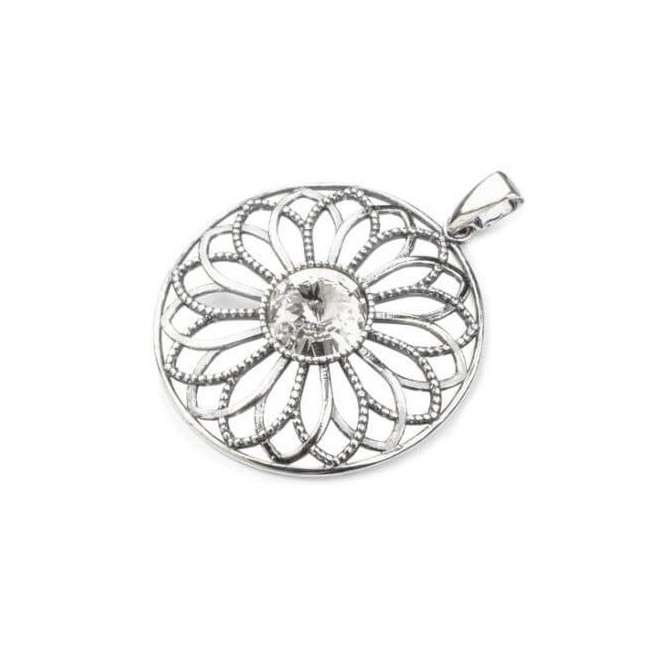 Srebrny oksydowany wisiorek Swarovski W 1758 Crystal Srebrny oksydowany wisiorek Swarovski W 1758 Crystal