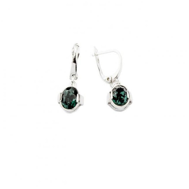 Kolczyki srebrne z kryształami Swarovskiego Crystal K2 1789 Emerald Kolczyki srebrne z kryształami Swarovskiego Crystal K2 1789 Emerald