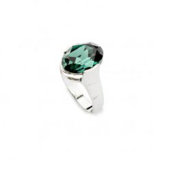 Srebrny pierścionek z kryształami Swarovskiego PK 1789 Emerald