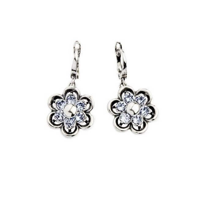 Kolczyki srebrne oksydowane Swarovski K 1796 Denim blue Kolczyki srebrne oksydowane Swarovski K 1796 Denim blue