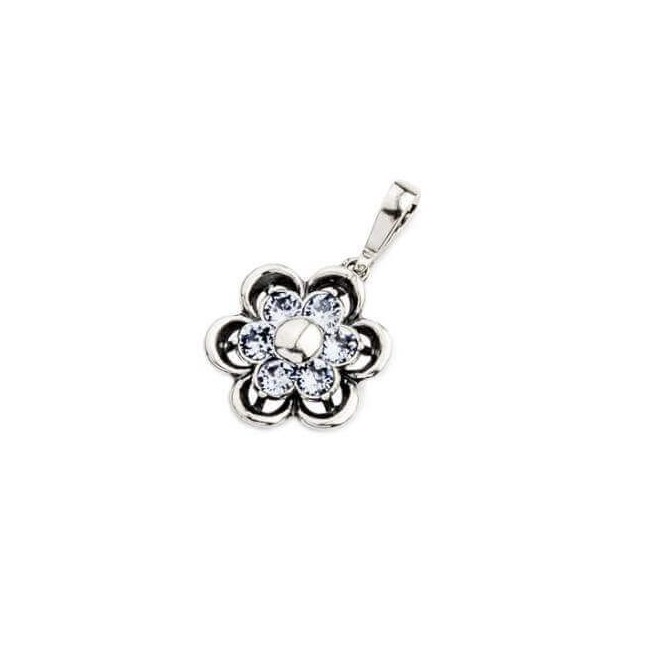 Srebrny oksydowany wisiorek Swarovski W 1796 Denim Blue Srebrny oksydowany wisiorek Swarovski W 1796 Denim Blue