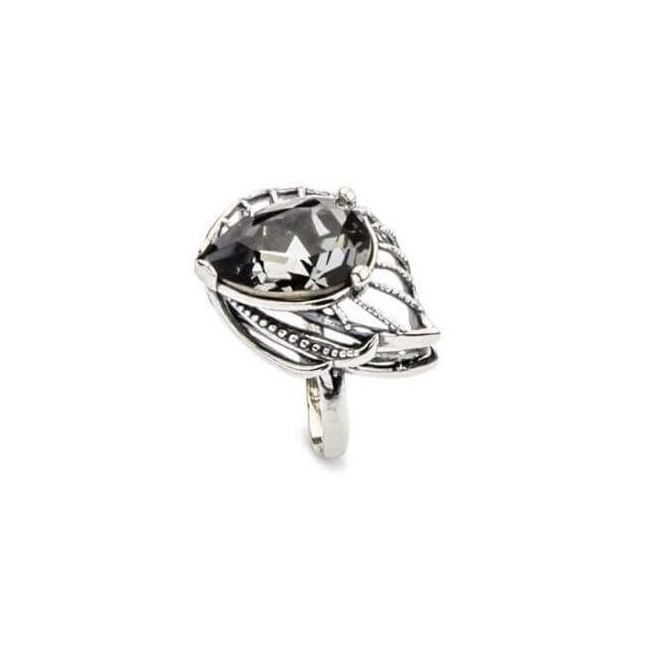 Srebrny pierścionek z kryształami Swarovskiego PK 1644 Silver Night Srebrny pierścionek z kryształami Swarovskiego PK 1644 Silver Night