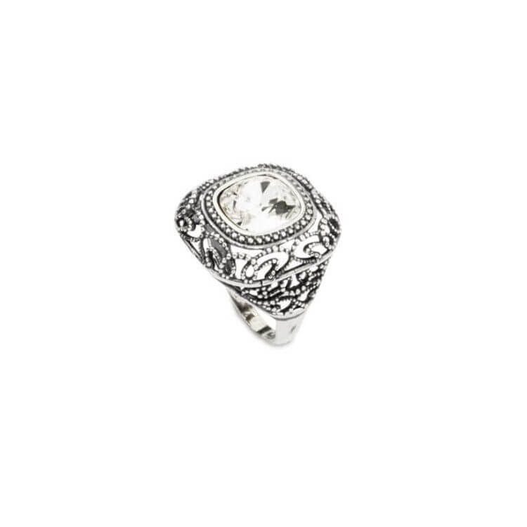 Srebrny pierścionek z kryształami Swarovskiego PK 1814 Crystal