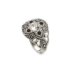 Srebrny pierścionek z kryształami Swarovskiego PK 1809 Crystal Jet