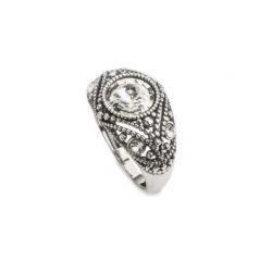 Srebrny pierścionek z kryształami Swarovskiego PK 1828 Crystal