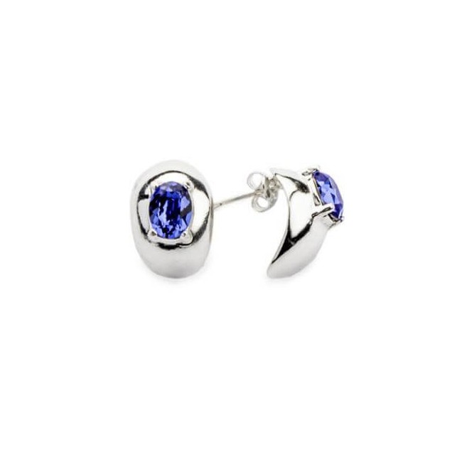 Kolczyki srebrne Swarovski K 1163 Sapphire Kolczyki srebrne Swarovski K 1163 Sapphire