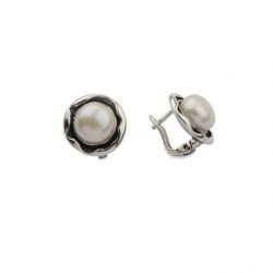 Kolczyki srebrne z perłami K3 1852 Perła