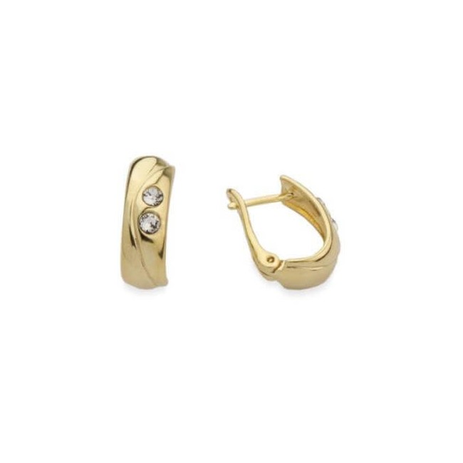 Pozłacane kolczyki srebrne z kryształami Swarovski K3 1147 Crystal Pozłacane kolczyki srebrne z kryształami Swarovski K3 1147 Crystal