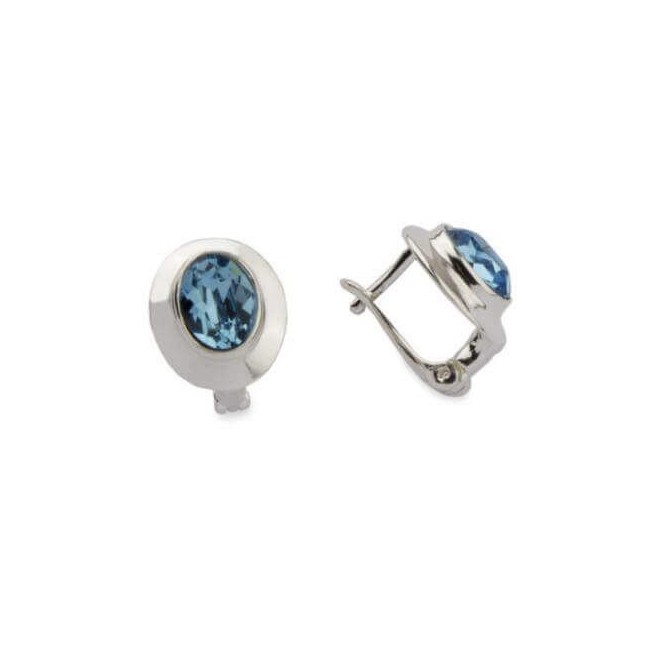 Kolczyki srebrne z kryształami Swarovskiego Crystal K3 1860 Aquamarine Kolczyki srebrne z kryształami Swarovskiego Crystal K3 1860 Aquamarine