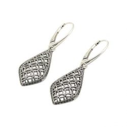 Oxidized silver earrings K 1912