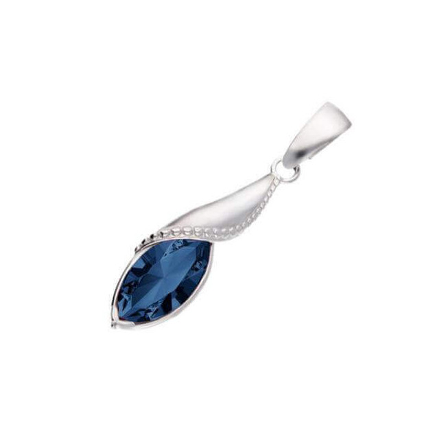Srebrny wisiorek z kryształem Swarovski W 1902 Montana Srebrny wisiorek z kryształem Swarovski W 1902 Montana