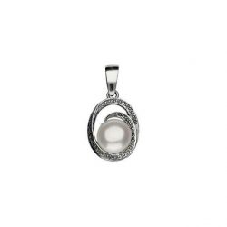 Silver pendant with pearl W 1561