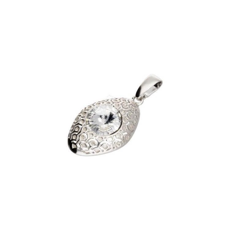 Srebrny wisiorek z kryształem Swarovskiego W 1961 Crystal