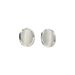 Silver earrings K3 1733 Cat's Eye