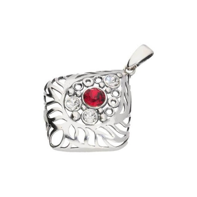 Srebrny oksydowany wisiorek Swarovski Crystal W 1971 Siam Srebrny oksydowany wisiorek Swarovski Crystal W 1971 Siam