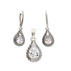 Silver pendant with cubic zirconia W 1973