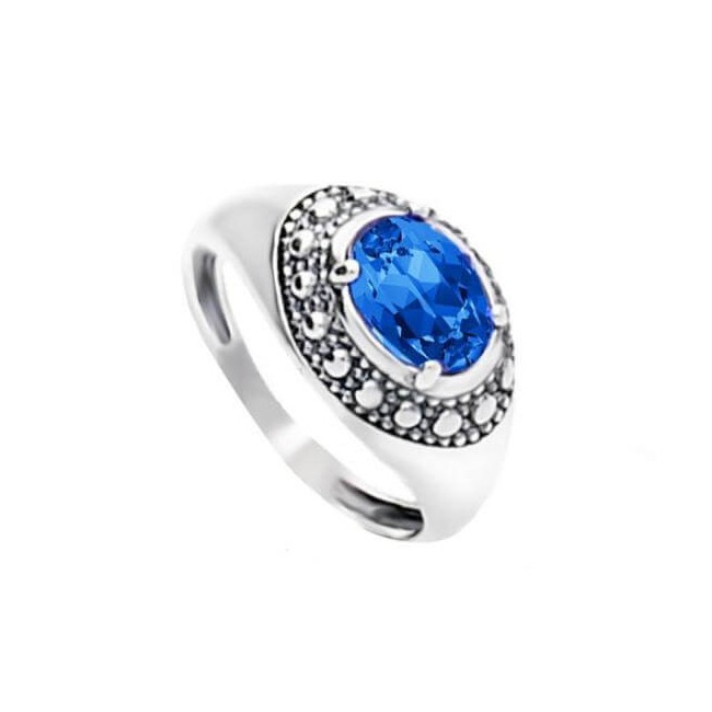 Srebrny pierścionek Swarovski PK 1990 Sapphire Srebrny pierścionek Swarovski PK 1990 Sapphire
