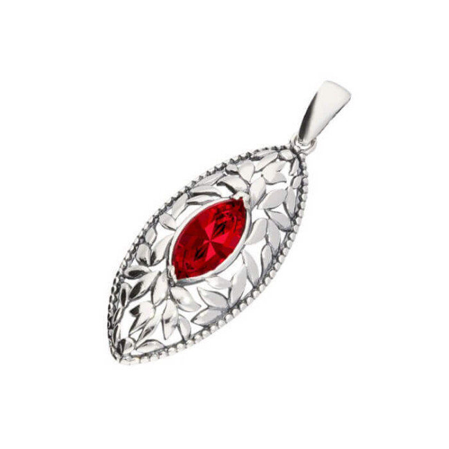 Wisiorek srebrny oksydowany Swarovski Crystal W 1937 Wisiorek srebrny oksydowany Swarovski Crystal W 1937