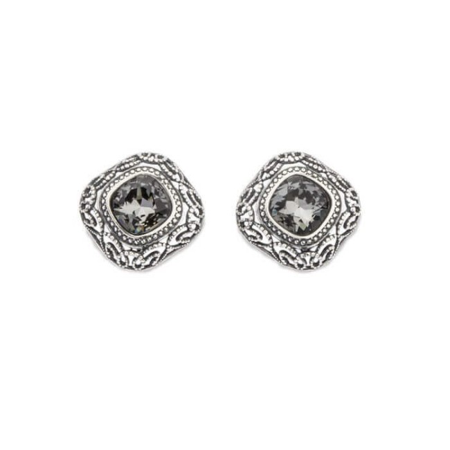 Kolczyki srebrne oksydowane Swarovski K3 1814 Kolczyki srebrne oksydowane Swarovski K3 1814