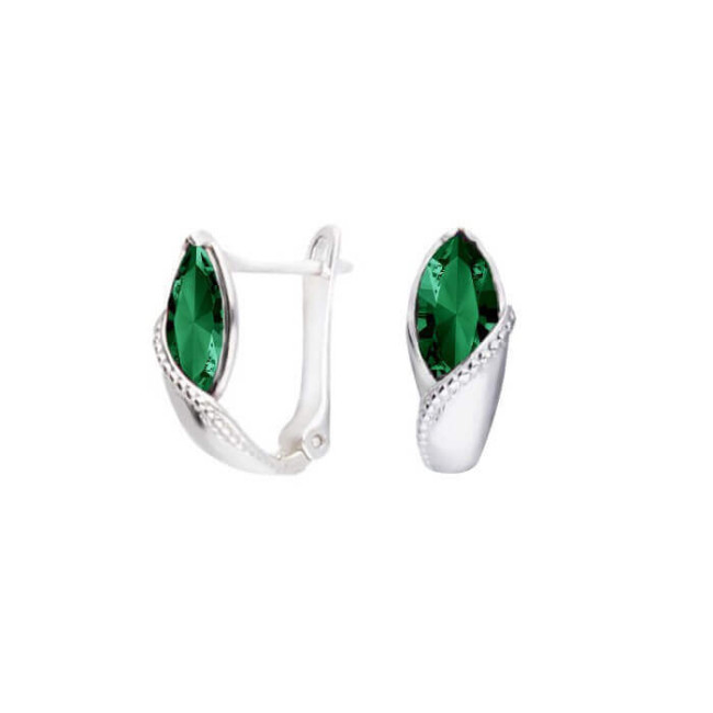Srebrne kolczyki z kryształem Swarovski K3 1902 Srebrne kolczyki z kryształem Swarovski K3 1902