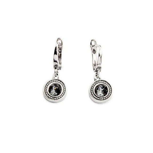 Kolczyki srebrne oksydowane Swarovski K2 1799 Kolczyki srebrne oksydowane Swarovski K2 1799