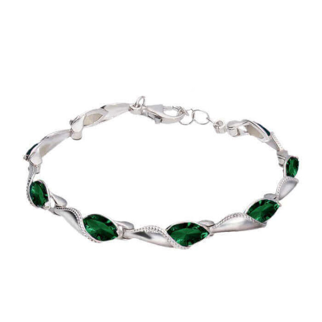 Srebrna bransoletka z kryształami Swarovski L 1902 Srebrna bransoletka z kryształami Swarovski L 1902