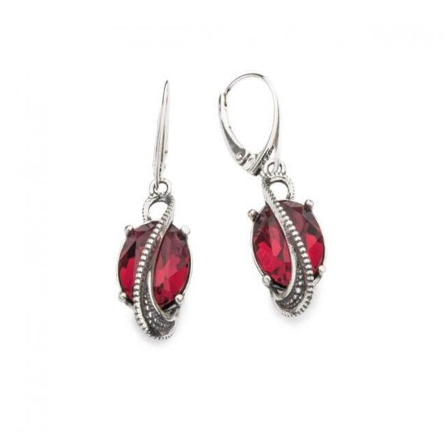 Kolczyki srebrne oksydowane Swarovski Crystal K 1817 Kolczyki srebrne oksydowane Swarovski Crystal K 1817