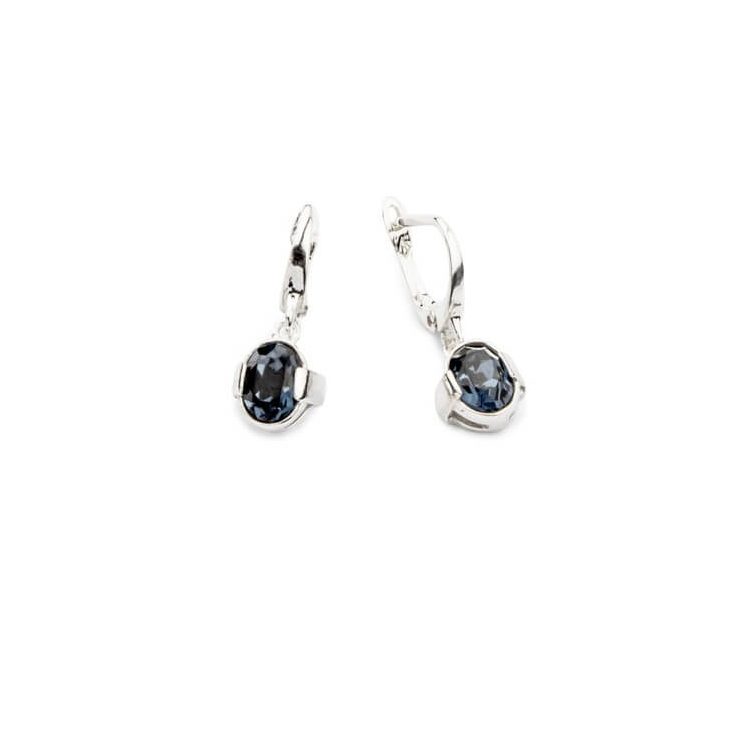 Silver earrings with Swarovski crystals K2 1789