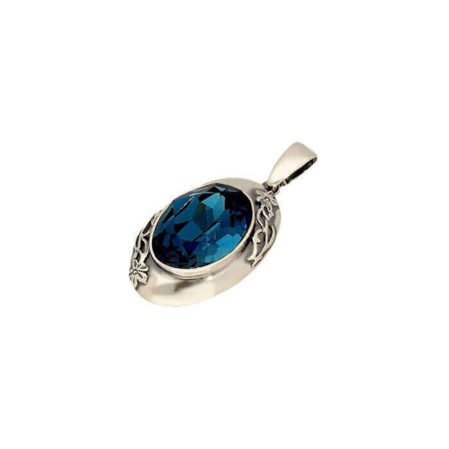 Srebrny wisiorek z kryształem Swarovski W 1900 Srebrny wisiorek z kryształem Swarovski W 1900