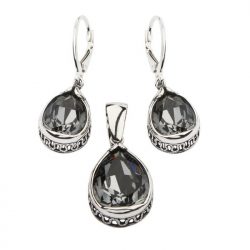 Kolczyki srebrne z kryształami Swarovskiego K 1595