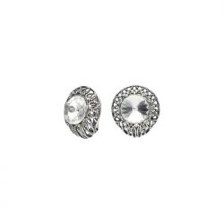 Silver earrings with Swarovski crystals K3 1914