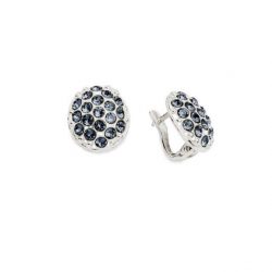 Silver earrings with Swarovski crystals K3 1795